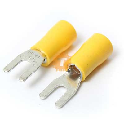 SV1.25-4 Fork Crimp Insulated Terminal Block Connector Uclip 22-16AWG (TB0007)