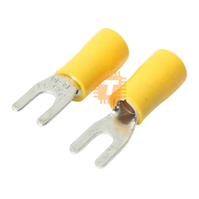 SV1.25-4 Fork Crimp Insulated Terminal Block Connector Uclip 22-16AWG (TB0007)