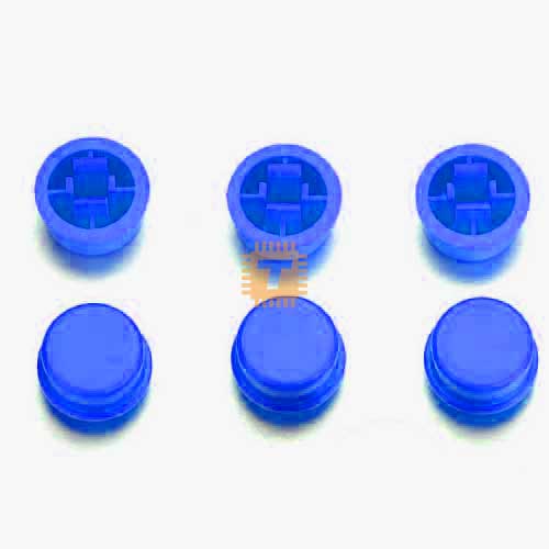 Tactile Button Cap Blue Colour 12x12x7.3mm (BU0027)