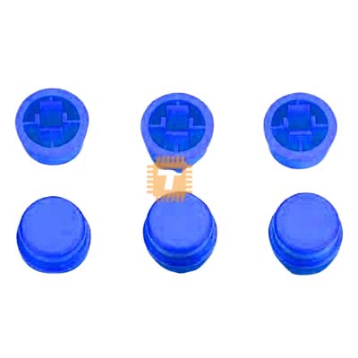 Tactile Button Cap Blue Colour 12x12x7.3mm (BU0027)