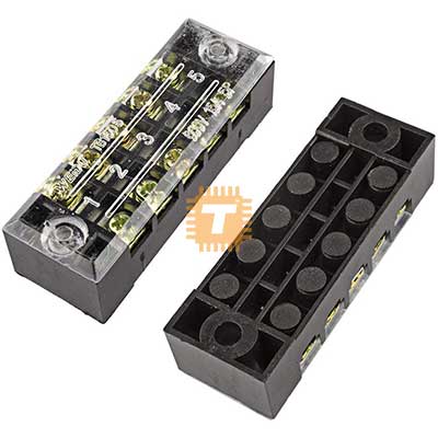 TB-1505 600V 15A 5-Positions Barrier Strip Terminal Block (TB0017)