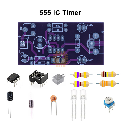 Timer Circuit 555 J2 DIY (Made by Skytronic) (EL0004)