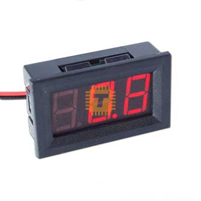 V27D Digital Voltmeter 100V 3 Wire LED Display Panel Mount Clip Type (TA0347)