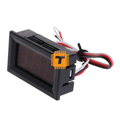 VD58 Digital Voltmeter 100V 3 Wire LED Display Panel Mount Fixed Type (TA0056)