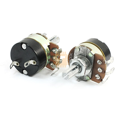 WH138-1 5K Volume Control with Switch B5K Length 20mm Adjustable Resistance Speed Regulator Potentiometer (RE0157)