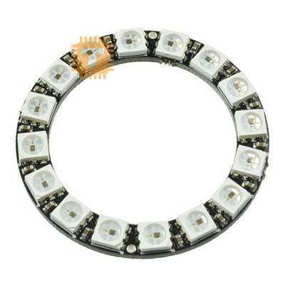 WS2812 5050 RGB Addressable LED Module 16-Bit 5V Ring Pixel (LE0060)