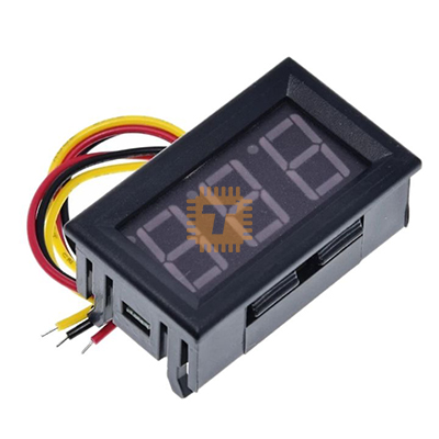 ZN56_TV2 Digital Voltmeter 4.7-30V 3 Wire LED Display Panel Mount V2.5 (TA1712)