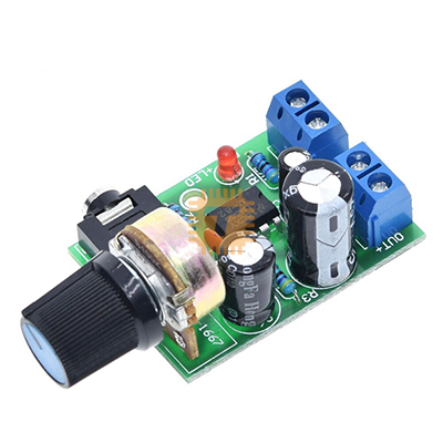 LM386 Audio Amplifier Module DC 3V-12V with Volume Control (MD0433)