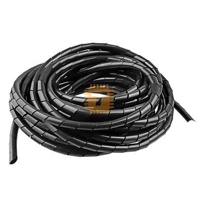 Black 8mm 1 Bag (10.5m/Bag) Spiral Wire Wrapping Tube Cable Sleeves (MT0097)