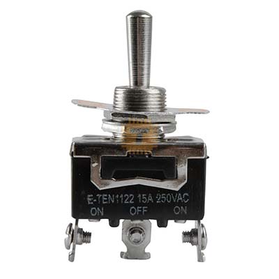 E-TEN1122 3-Pin ON-OFF-ON Toggle Switch 250VAC 15A (BU0110)