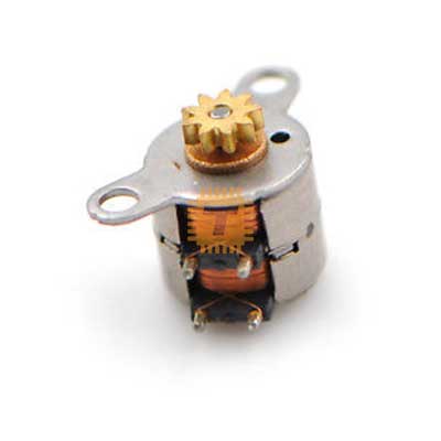 Micro 2 Phase 4 Wire Stepper Motor 9T with Copper Gear (RB0055)