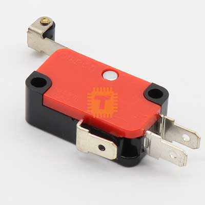 Micro Limit Switch with 10mm Roller Lever 15A 250VAC (BU0031)