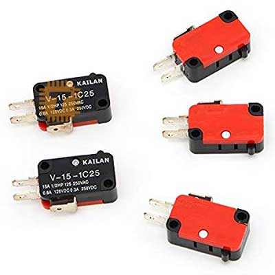 Micro Limit Switch without Lever 15A 250VAC (BU0066)