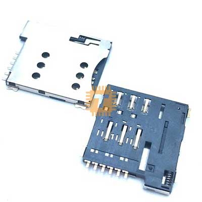 Micro SIM Card Socket Push-Push Type SMD PCB Mount (CN0012)