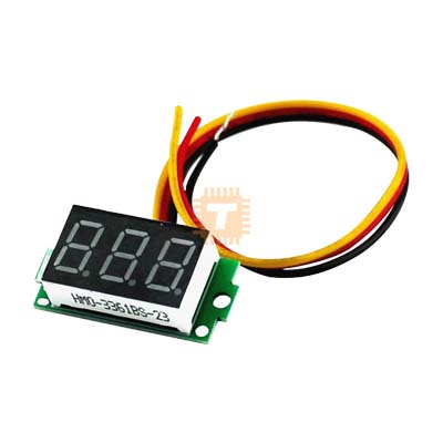 Mini Digital DC Voltmeter 0-100V 3 Wire LED Display 7N028-V4.0 (TA1022)