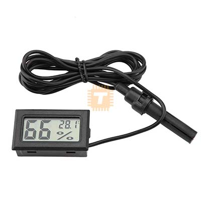 Mini Indoor Temperature Humidity Meter with External Sensor Digital LCD Thermometer Hygrometer (MD0773)