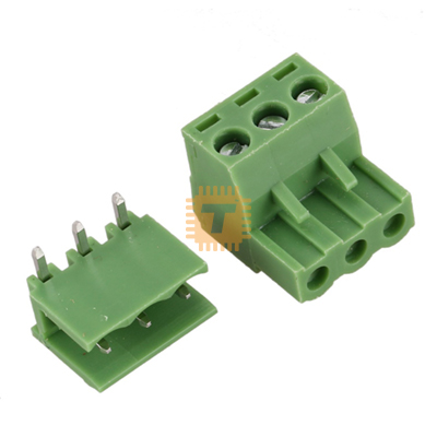 5.08mm Pitch 3-Pin 3-way Pluggable Screw Terminal Block PCB Mount (TB0024)