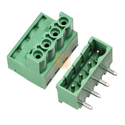 5.08mm Pitch 4-Pin 4-way Pluggable Screw Terminal Block PCB Mount (TB0025)