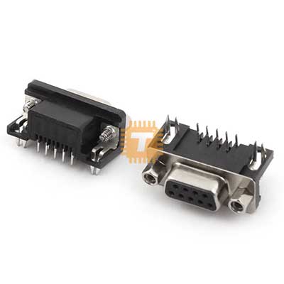 DB9 Female Right Angle PCB Mount Connector (CN0005)