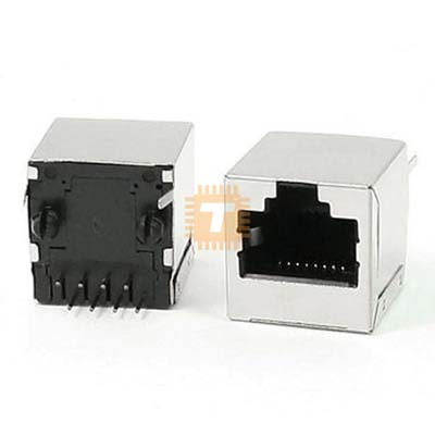 RJ45 Socket PCB Mount Verticle (CN0039)