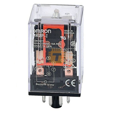 Omron MK2P-I 12VDC 10A 240VAC 28VDC 8pin Electromagnetic Relay (RL0080)