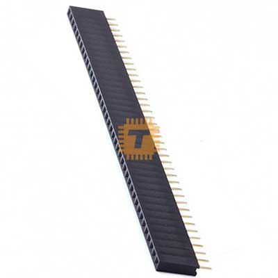 40-pin Single row female headers 2.54mm (HE0005)