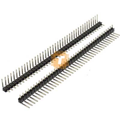 40-pin Single row male angle headers 2.54mm (HE0008)