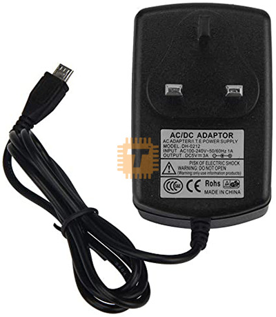 5V 3A Micro USB Power Adapter (Raspberry Pi) (PS0033)