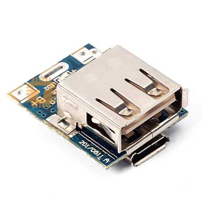 Power Bank Module 5VDC 1A Single USB 3.7V 18650 (BA0055)