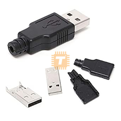 USB Socket Male DIY 4-pin (CN0035)