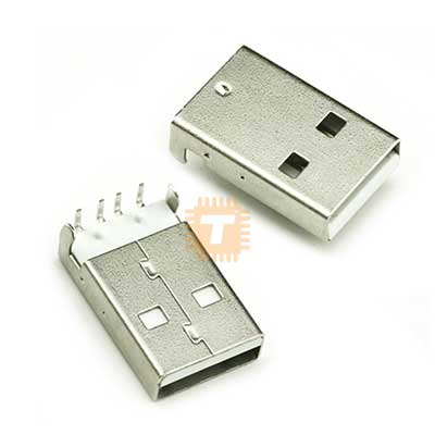 USB Socket Male Type A Right Angle 90 degrees PCB Mount (CN0027)