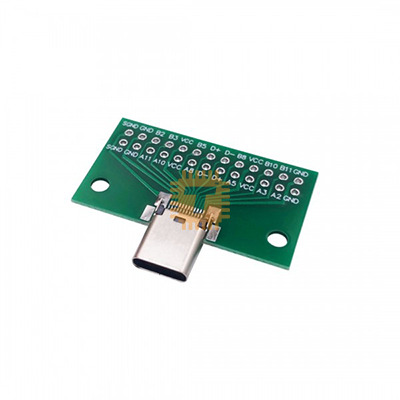 USB Type-C Male to Dip Adapter Breakout Board 12x2pin 2.54mm (MD0841)