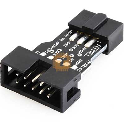 10-Pin to 6-Pin Converter for Atmel AVR ISP Programmer (DB0012)