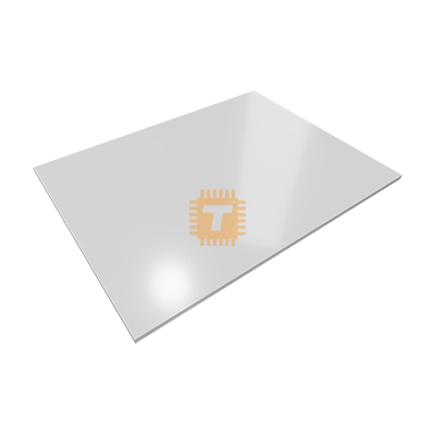 Plastic Rectangle 120x90mm White GPPS 2mm (OP0082)