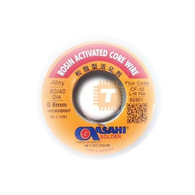 ASAHI Solder Wire Lead Roll 60/40 0.6mm 250g High Quality (TA0486)