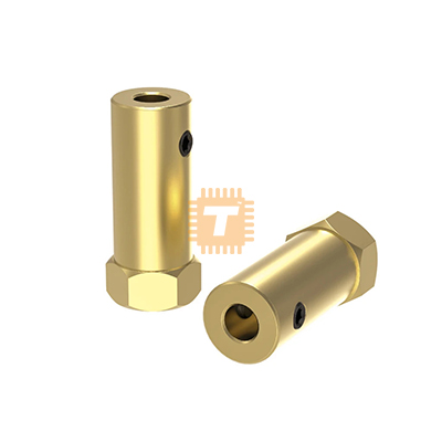 Hex Coupler D:6mm L:30mm Brass for Tyre Wheel (RB0340)