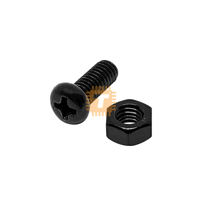 M3 Black Plastic Bolt & Nut 3x8mm for Spacer (TA1737)