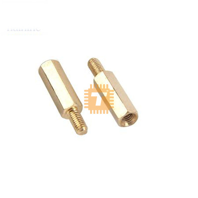 M3 Copper Stud 10mm Male-Female Spacer Hexagonal Hollow Column Standoff Pillar (TA0397)