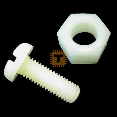 M3 Plastic Bolt & Nut 3x8mm for Spacer (TA0469)