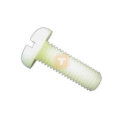 M3 White Plastic Bolt 8mm for Spacer (No nut) (TA0665)