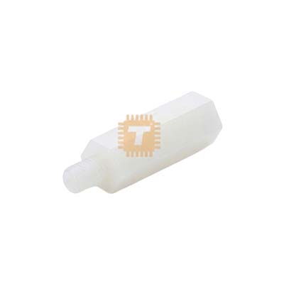 M3 White Plastic Stud 5mm Male-Female Spacer Hexagonal Hollow Column Standoff Pillar (TA0857)