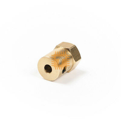 Tyre Wheel Brass Hex Coupler 3mm (RB0100)