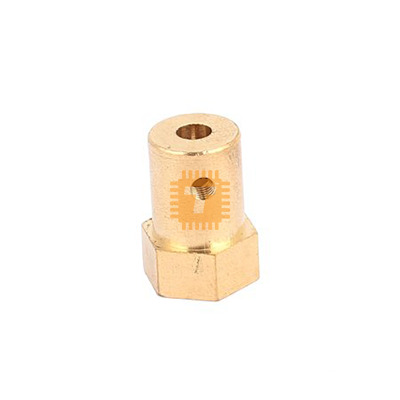 Tyre Wheel Brass Hex Coupler 4mm (RB0101)