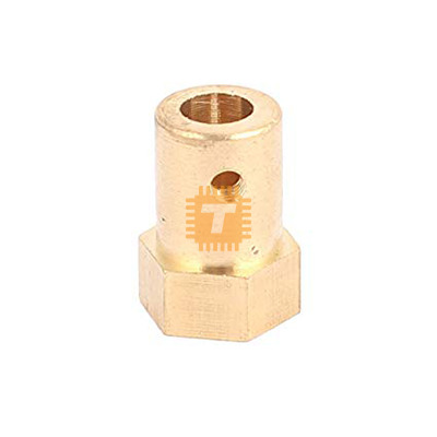 Tyre Wheel Brass Hex Coupler 6mm (RB0103)