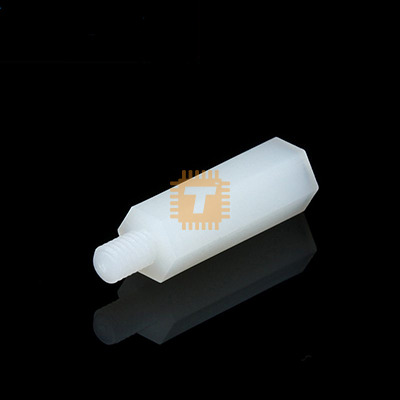 M3 Plastic Female Spacer 5mm Stud Hexagonal Hollow Column Standoff Pillar (TA0857)