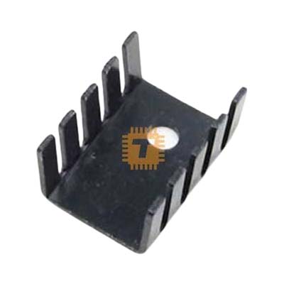Aluminum Heat Sink 19x15x10mm TO220 Black (TA0150)