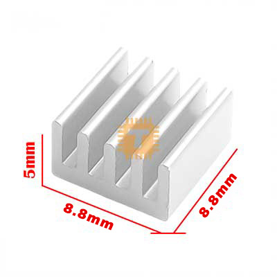 Aluminum Heat Sink 8.8x8.8x5mm A4988 IC (TA0318)