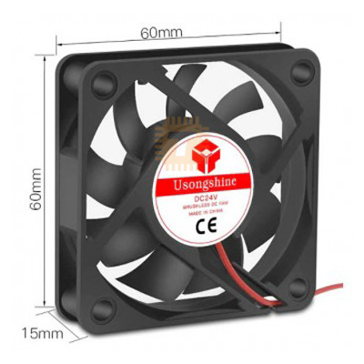 Cooling Fan 6015 Axial 60x60x15mm 24V (RB0292)