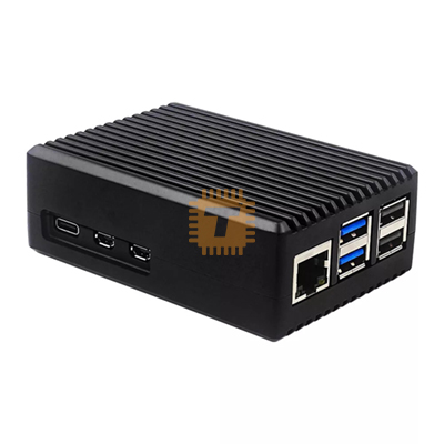 Raspberry Pi 5 Black Metal Enclosure Box (With Active Cooler) (DB0143)