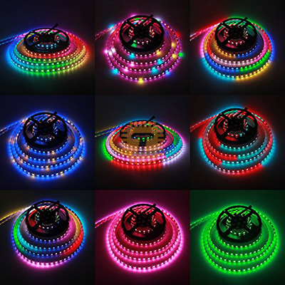 Non-Waterproof LED Strip WS2812 Addressable Pixel LED 60pcs per Meter (LE0070)